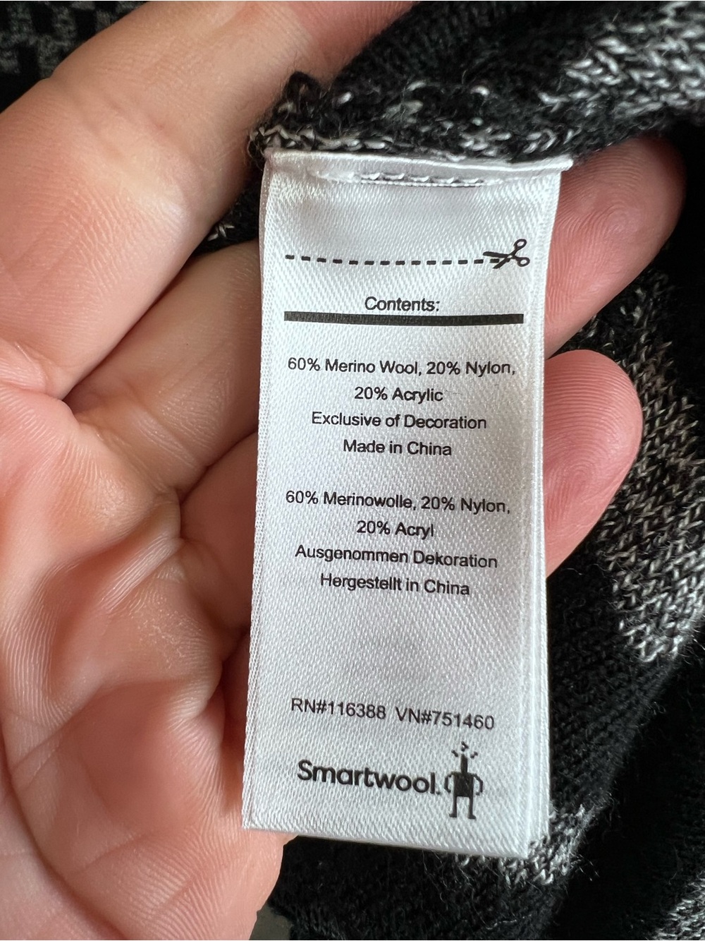 SMARTWOOL Black and Gray Merino Blend Cabincore Waterfall Open Cardigan, M - Picture 13 of 14